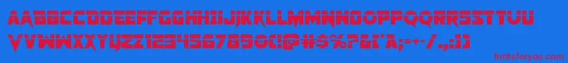 Pistoleerlas2 Font – Red Fonts on Blue Background