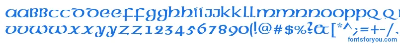 Police AmericanUncialNormalRegular – polices bleues