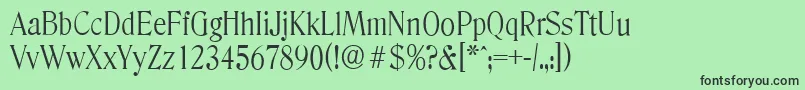 DenverserialLightRegular Font – Black Fonts on Green Background