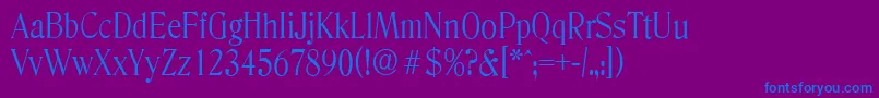 Lisätietoja DenverserialLightRegular-fontista DenverserialLightRegular-fontti – siniset fontit violetilla taustalla