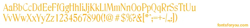 DenverserialLightRegular-Schriftart – Orangefarbene Schriften