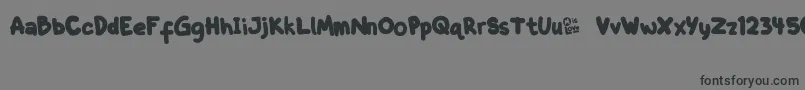 FontUntukIbu Font – Black Fonts on Gray Background