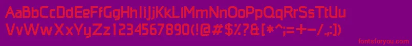 MonopolyBold Font – Red Fonts on Purple Background