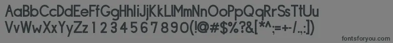 フォントSipldb – 黒い文字の灰色の背景