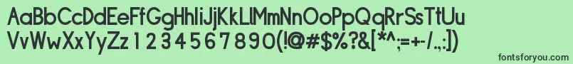 Sipldb Font – Black Fonts on Green Background