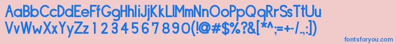 Sipldb Font – Blue Fonts on Pink Background