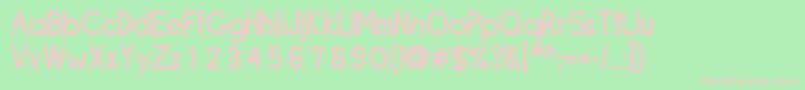 Sipldb Font – Pink Fonts on Green Background