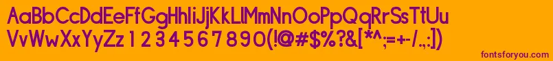 Sipldb Font – Purple Fonts on Orange Background