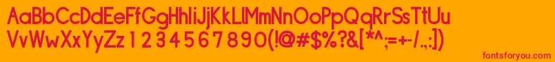 Sipldb Font – Red Fonts on Orange Background