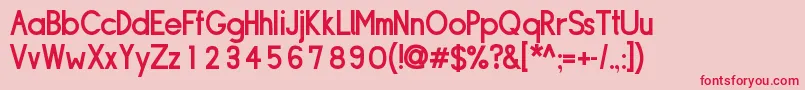 Sipldb Font – Red Fonts on Pink Background
