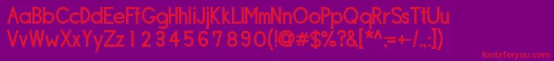 Шрифт Sipldb – красные шрифты на фиолетовом фоне