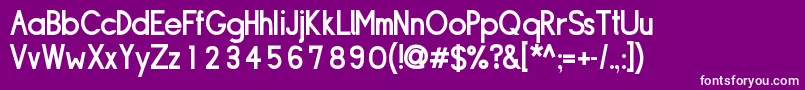 Sipldb Font – White Fonts on Purple Background