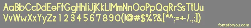 Sipldb Font – Yellow Fonts on Gray Background