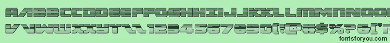 Federalescortchrome Font – Black Fonts on Green Background