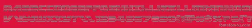 Federalescortchrome Font – Gray Fonts on Red Background