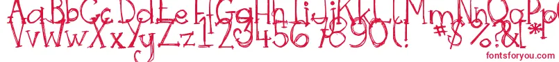 DjbSkritchSkratch Font – Red Fonts