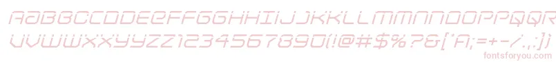 Lightbrigadelaserital Font – Pink Fonts on White Background