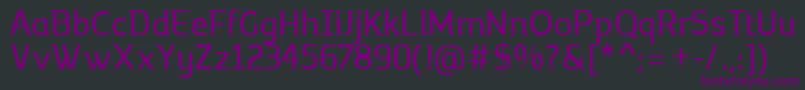 MargotRegular Font – Purple Fonts on Black Background