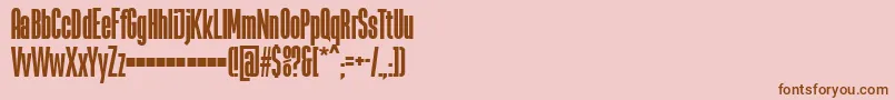 LaBabacaFfp Font – Brown Fonts on Pink Background