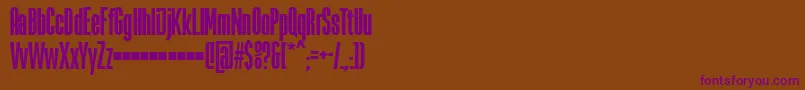 LaBabacaFfp Font – Purple Fonts on Brown Background