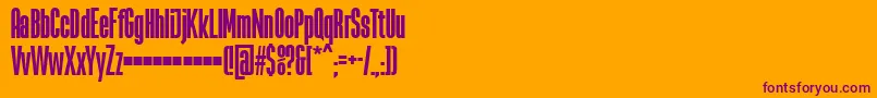 LaBabacaFfp Font – Purple Fonts on Orange Background