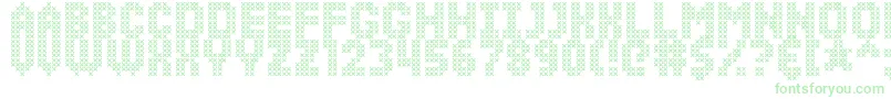 フォントSimpleStitch – 緑のフォント