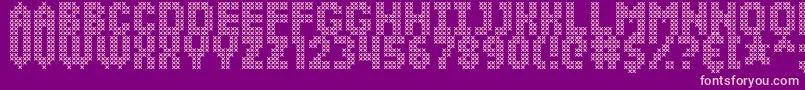 SimpleStitch Font – Pink Fonts on Purple Background