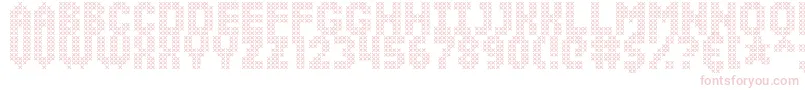 SimpleStitch Font – Pink Fonts on White Background