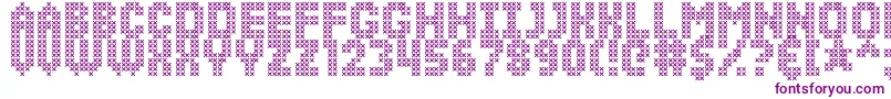 SimpleStitch Font – Purple Fonts on White Background