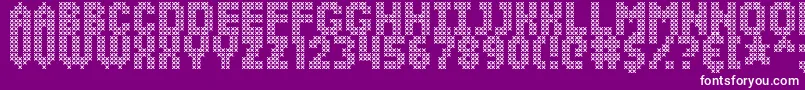 SimpleStitch Font – White Fonts on Purple Background