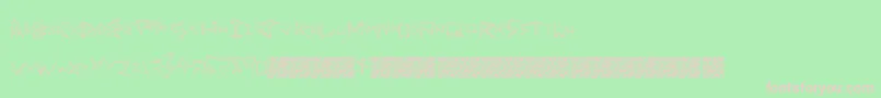 Funorigami Font – Pink Fonts on Green Background