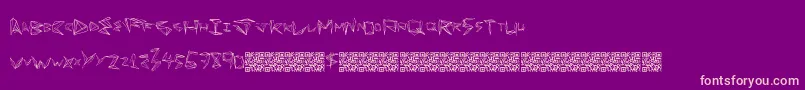 Funorigami Font – Pink Fonts on Purple Background