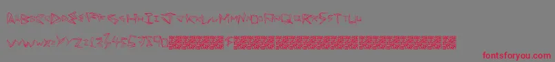 fuente Funorigami – Fuentes Rojas Sobre Fondo Gris