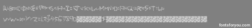 Funorigami Font – White Fonts on Gray Background