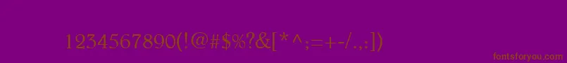 Beltheder Font – Brown Fonts on Purple Background