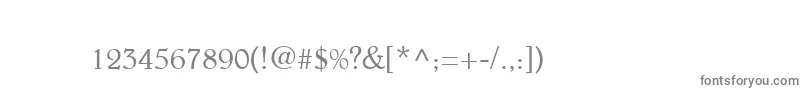 フォントBeltheder – 白い背景に灰色の文字