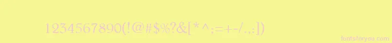 Beltheder Font – Pink Fonts on Yellow Background