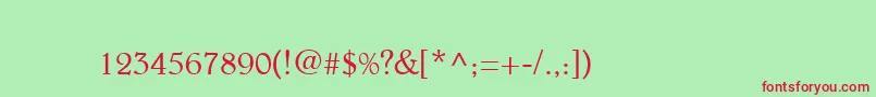 Beltheder Font – Red Fonts on Green Background
