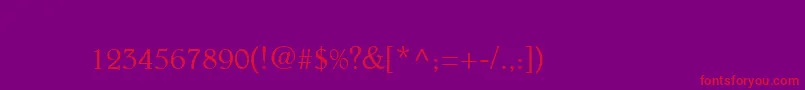 Beltheder Font – Red Fonts on Purple Background