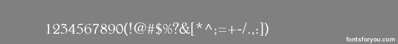 フォントBeltheder – 灰色の背景に白い文字