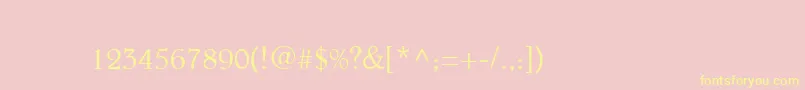 Beltheder Font – Yellow Fonts on Pink Background