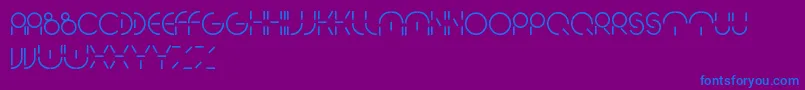 PeopleQuark Font – Blue Fonts on Purple Background