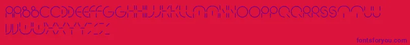 PeopleQuark Font – Purple Fonts on Red Background