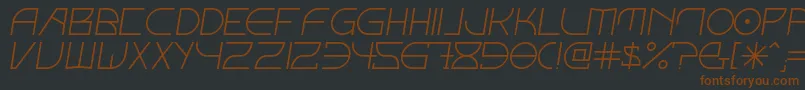 fuente FontcopIv – Fuentes Marrones Sobre Fondo Negro