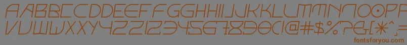 Czcionka FontcopIv – brązowe czcionki na szarym tle