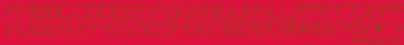 FontcopIv-fontti – ruskeat fontit punaisella taustalla