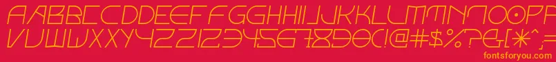 fuente FontcopIv – Fuentes Naranjas Sobre Fondo Rojo