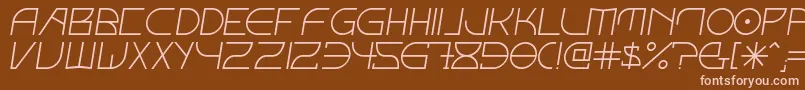 Police FontcopIv – polices roses sur fond brun
