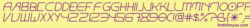 En savoir plus sur la police FontcopIv Police FontcopIv – polices violettes sur fond jaune