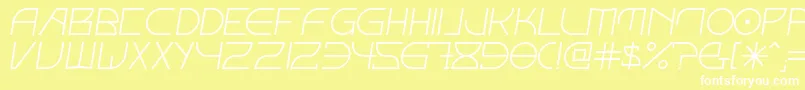 FontcopIv Font – White Fonts on Yellow Background